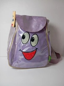 Mini zaino vintage Dora l'esploratrice Y2K bambini trasparente-viola con mappa - Foto 1 di 9
