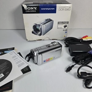 SONY DCR-SX63 Handycam Compact Digital Camcorder With Accessories Tested Works - Picture 1 of 10
