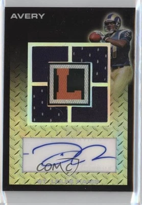 2008 Topps Letterman Quad Relics Refractor /15 Donnie Avery Rookie Auto RC - Image 1 of 2