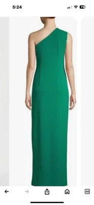 Calvin Klein драпированный одно плечо платье Sz14 $199 оригинальная цена - Изображение 1 из 4