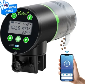 Automatic Fish Feeder Wifi Control Plug-In Powered for Small Tank Betta Turtle - Picture 1 of 8