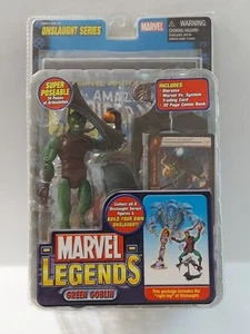 "Figura de 6"" Toy Biz Marvel Legends Green Goblin Masked Onslaught BAF 2006" - Imagen 1 de 3
