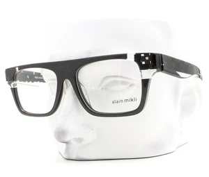 Alain Mikli Claudien Eyeglasses A03109 001 Glasses Black on Clear 54mm No Case - Picture 1 of 8