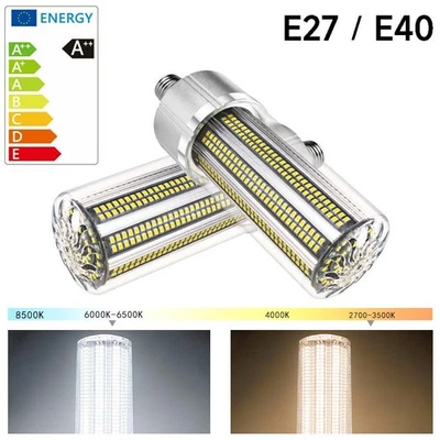 LED E27 E39 warm kalt weiß glühbirne birnen watt 25W-200W lampe mais mit lampen - Bild 1 von 4
