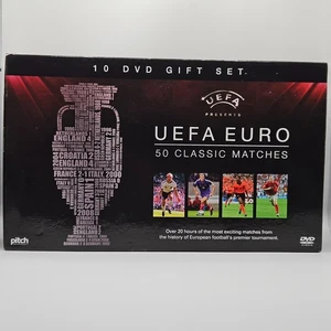 UEFA Euro 50 Classic Football Matches DVD Gift Box Set Football Memorabilia - Picture 1 of 17