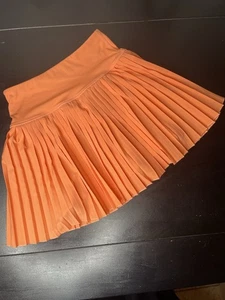 Mujer Willit Naranja Atlético Correr Plisado Falda XS Tenis Pickleball Skort - Imagen 1 de 5
