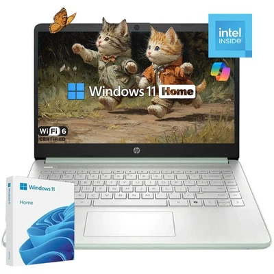 🎉PORTATIL HP 14" ANTIRREFLEJO HD 4 núcleos PROCESADOR INTEL N150 4GB DDR4 RAM 128GB UFS Foto 1 de 4