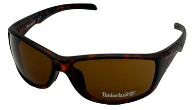 Gafas de sol Timberland para hombre Habana oscura rectángulo, envoltura de plástico TB7150 52E Foto 1 de 4