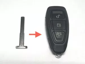 Llavero remoto RFC HU101 hoja T para Ford Fiesta arranque sin llave 2008 - 2016 - Imagen 1 de 2