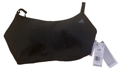 Adidas Womens Yoga Bra Performance Size LDD Black Sports Running MSRP $40 32470 - Image 1 of 4
