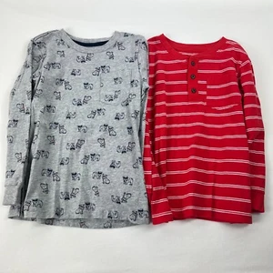 Carter’s Simple Joy Boys Size 7 Long Sleeve Shirts 2-Pack - Picture 1 of 16