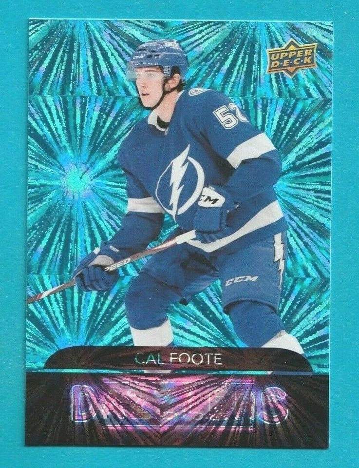 2020-21 Upper Deck Extended CAL FOOTE ROOKIE DAZZLERS BLUE #DZ-138 TAMPA BAY - Image 1 of 1