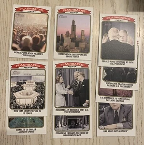 Juego completo de insertos flashbacks Topps Heritage News 2023 NF1-10 - Imagen 1 de 1