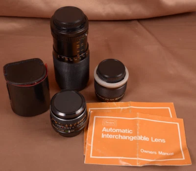 Lente zoom macro convertidor 8 mm vintage Sears Canon Mount 80:200 mm f/4,0 Foto 1 de 4