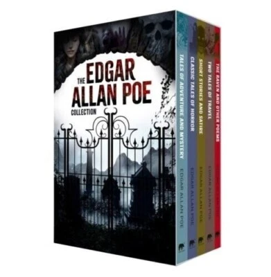 The Edgar Allan Poe Collection 5 Books Box Set Tales of Adventure and Mystery - Image 1 of 4