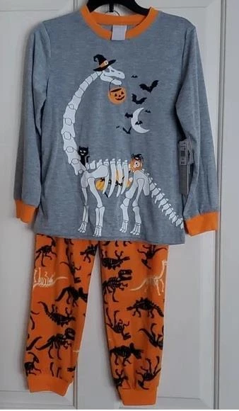 Boys Girls Jellifish Halloween Dinosaur Skeleton Pajamas Size 8 10/12 14/16 NWT - Image 1 of 1