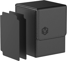 Deck Box for MTG Commander Cards, Trading Card Case with 2 Dividers per Holder