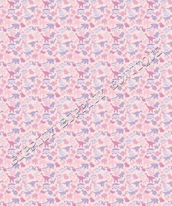 GORGEOUS "PASTEL DINOSAURS" CANVAS PRINTED FABRIC SHEET..HAIR BOWS - Picture 1 of 4