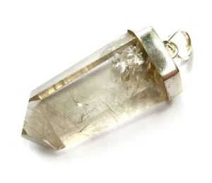 Anhänger Spitze Rutilquarz 2,5-4 cm mit 925er Silberkappe - Bild 1 von 1