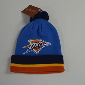 New! Mitchell & Ness Knit Beanie-Oklahoma City Thunder - Foto 1 di 3