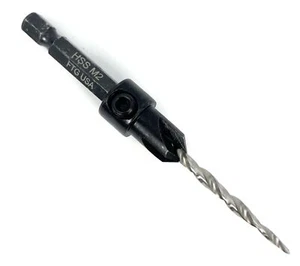 FTG USA Adjustable Wood Countersink Drill Bit #6 9/64" with Tapered Drill Bit... - Picture 1 of 9