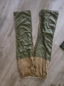 Vintage SafTBak Pants Mens 34x28 Brown Canvas Hunting Brush Guard Made in USA - Picture 1 of 4