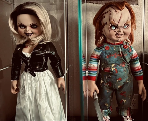 NECA BRIDE OF CHUCKY 1:1 LIFE SIZE Replica Dolls Chucky And Tiffany! Cover