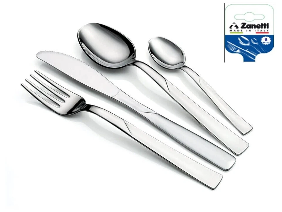Set 6 Posate Forchette da Tavola in Acciaio Inox Elena Zanetti