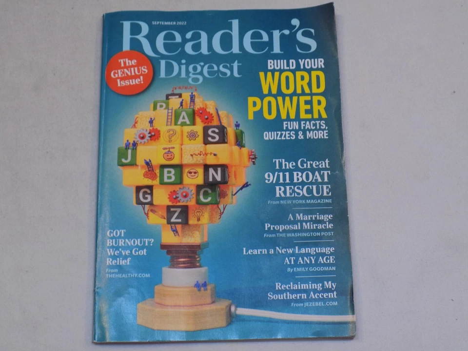 Reader's Digest Magazine Sep 2022 Build Word Power Fact Quizzes 9/11 Boat Rescue - Image 1 of 1