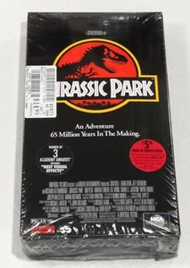 1993 Jurassic Park VHS Movie Steven Spielberg 1st Release Water Mark MCA Sealed! - Imagen 1 de 10