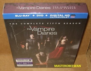 The Vampire Diaries The Complete Fifth Season 9-Disc Set Blu-Ray +DVD New Sealed - Picture 1 of 2