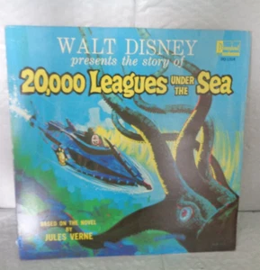 Disney - 20,000 Leagues Under The Sea - 1963 Vinyl Record Album - Imagen 1 de 2