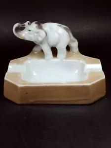 Vintage Porzellan Elefant Block Tisch Aschenbecher - Bild 1 von 11