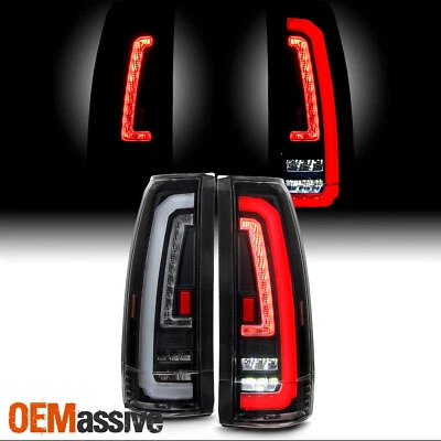 For Chevy/GMC C1500/K1500 Surburban/Tahoe Yukon Blazer LED Tail Lights Black - Image 1 of 4