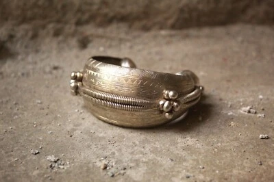 BRACCIALE  TUAREG  ARGENTO STERLING MAURITANIA - SOUTH MAROCCO - SAHRAWI - Immagine 1 di 4