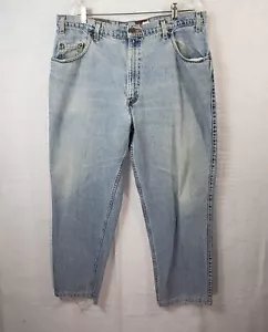 Vintage Levis 545 Jeans Mens Size 40x30 Blue Denim Pants Casual Loose Distressed - Picture 1 of 12