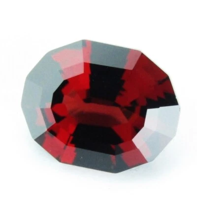 Granate Almandino Color Rojo Natural 3.21Cts 10x8mm Ovalado Corte Personalizado Gema Foto 1 de 4