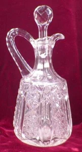 Quintec Cruet McKee Glas klar EAPG Form geblasen ersetzt Stopper antik wie besehen - Bild 1 von 7