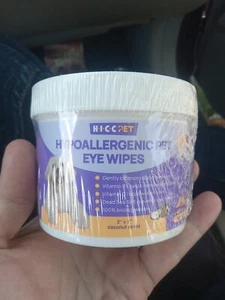 HICC PET Eyes Wipes for Dogs & Cats - Gently Remove Tear Stain, Eye Debris, D... - Picture 1 of 4