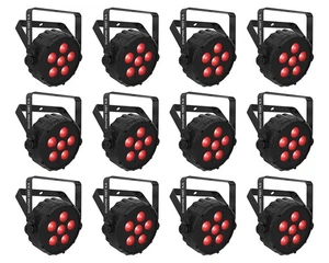 12) Chauvet DJ SLIMPAR T6 BT ILS D-Fi USB DMX RGB LED Wash Up-Lights w/Bluetooth - Picture 1 of 7