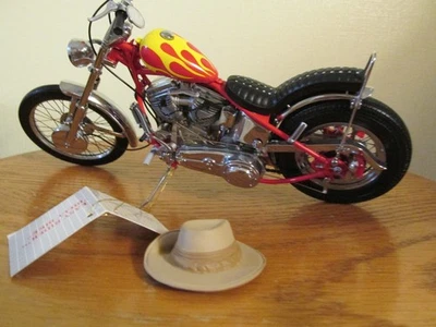 Franklin Como Nueva 1950 Easy Rider Billy Bicicleta Hardtail Panhead 1:10 Diecast Chopper Foto 1 de 4