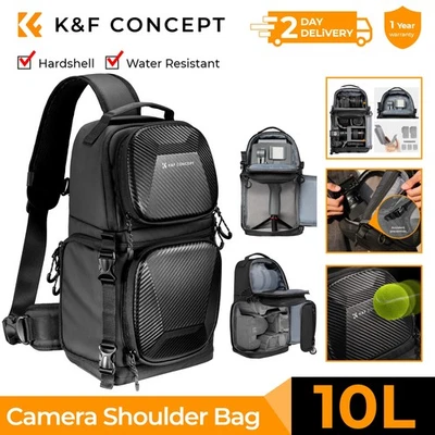 K&F Concept Sling Bag Camera Hardshell Crossbody  Photography Shoulder Backpack - Image 1 of 4