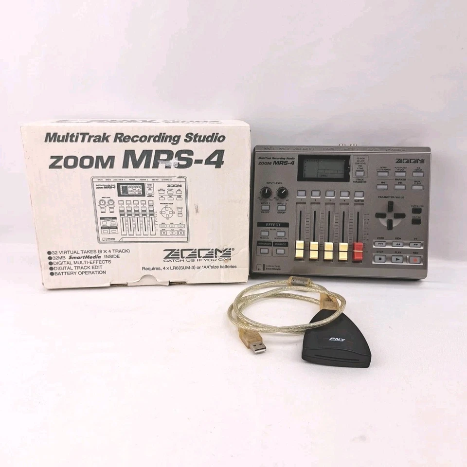 ZOOM MRS 4 Digital 4 Track Multi Track Recorder Portable Recording Studio - Image 1 of 4