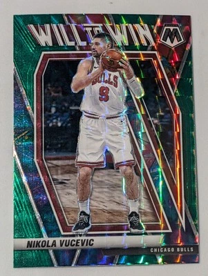 2020-21 Panini Mosaic - Will to Win Nikola Vucevic #17 Green Mosaic Prizm - Image 1 of 3