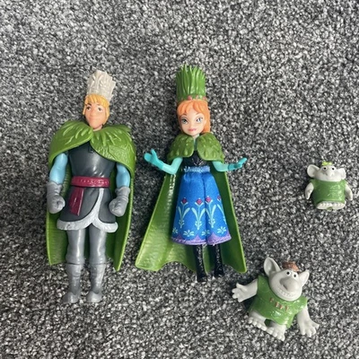 Frozen Troll Wedding Kristoff And Anna Troll 4" Action Figures Disney 2013 - Image 1 of 4