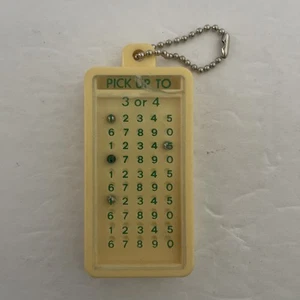 Vintage Keychain Win-a-Million Mexonic Lotto Number Picker - Picture 1 of 2