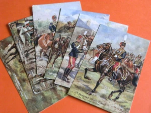 SET OF SIX HARRY PAYNE SIGNED TUCK MILITARY POSTCARDS - 11th HUSSARS, No. 8848. - Picture 1 of 4