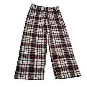 Pantalone Pigiama Bambina Mad Dog Nero/Bianco Plaid Pile Taglia S(6) - Foto 1 di 8