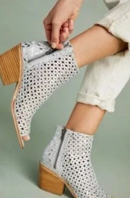 Botines Joey Silent D para mujer plateados 6,5/37 Anthropologie  Foto 1 de 4