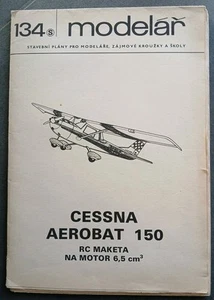 Modelar 134 Bauplan Cessna Aerobat 150 Rarität - Bild 1 von 2